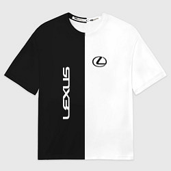Мужская футболка оверсайз Lexus: Black & White