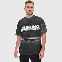 Футболка оверсайз мужская Asking Alexandria: Black Micro, цвет: 3D-принт — фото 2