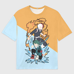 Футболка оверсайз мужская Моя геройская академия, цвет: 3D-принт