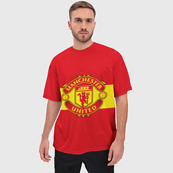 Футболка оверсайз мужская FC Man United: Red Style, цвет: 3D-принт — фото 2