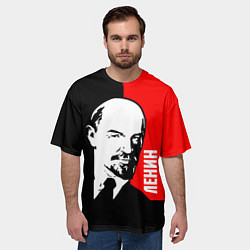 Футболка оверсайз мужская Хитрый Ленин, цвет: 3D-принт — фото 2