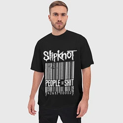 Футболка оверсайз мужская Slipknot: People Shit, цвет: 3D-принт — фото 2