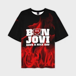 Футболка оверсайз мужская Bon Jovi: Have a nice day, цвет: 3D-принт
