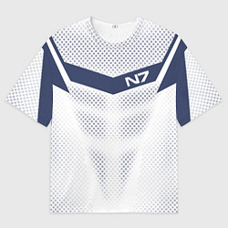 Футболка оверсайз мужская N7: White Armor, цвет: 3D-принт