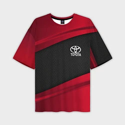 Мужская футболка оверсайз Toyota: Red Sport