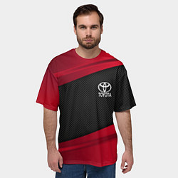 Футболка оверсайз мужская Toyota: Red Sport, цвет: 3D-принт — фото 2
