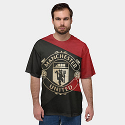 Футболка оверсайз мужская FC Man United: Old Style, цвет: 3D-принт — фото 2