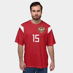 Футболка оверсайз мужская Алексей Миранчук ЧМ-2018, цвет: 3D-принт — фото 2