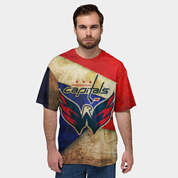 Футболка оверсайз мужская HC Capitals: Old Style, цвет: 3D-принт — фото 2