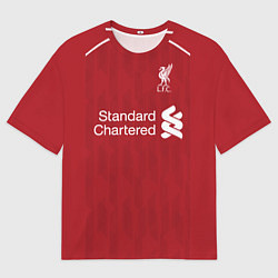 Футболка оверсайз мужская FC Liverpool: Salah Home 18/19, цвет: 3D-принт