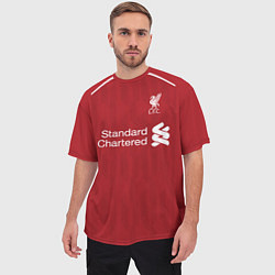 Футболка оверсайз мужская FC Liverpool: Salah Home 18/19, цвет: 3D-принт — фото 2