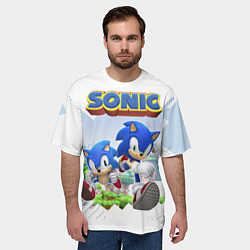 Футболка оверсайз мужская Sonic Stories, цвет: 3D-принт — фото 2