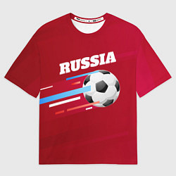 Футболка оверсайз мужская Russia Football, цвет: 3D-принт