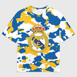 Футболка оверсайз мужская Real Madrid: Camo, цвет: 3D-принт