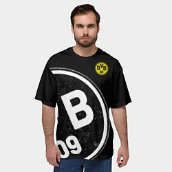 Футболка оверсайз мужская Borussia Dortmund: Exclusive, цвет: 3D-принт — фото 2