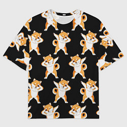 Футболка оверсайз мужская Foxes Dab, цвет: 3D-принт