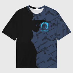 Футболка оверсайз мужская CS:GO Team Liquid, цвет: 3D-принт