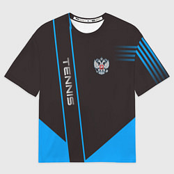 Футболка оверсайз мужская Tennis: Russian Style, цвет: 3D-принт