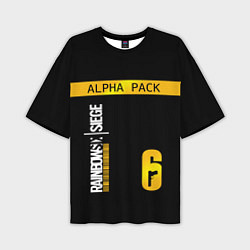 Мужская футболка оверсайз Rainbow Six Siege: Alpha Pack