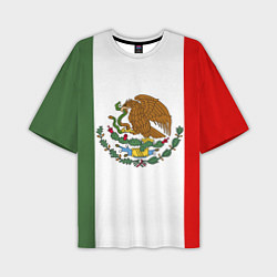 Футболка оверсайз мужская Мексиканский герб, цвет: 3D-принт