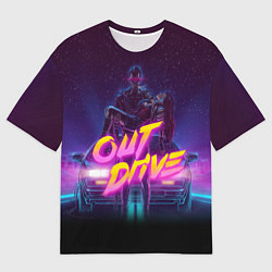 Футболка оверсайз мужская OUT DRIVE, цвет: 3D-принт