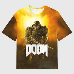 Футболка оверсайз мужская DOOM: Soldier, цвет: 3D-принт