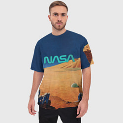 Футболка оверсайз мужская NASA on Mars, цвет: 3D-принт — фото 2