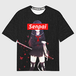 Футболка оверсайз мужская Senpai Assassin, цвет: 3D-принт