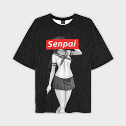 Футболка оверсайз мужская Senpai: School Girl, цвет: 3D-принт
