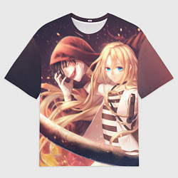 Мужская футболка оверсайз Satsuriku no Tenshi