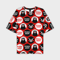 Мужская футболка оверсайз Kumamon Pattern