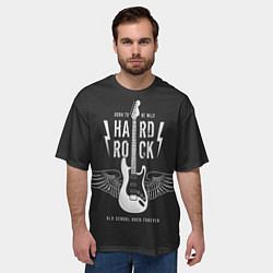 Футболка оверсайз мужская Hard Rock: Born to be wild, цвет: 3D-принт — фото 2