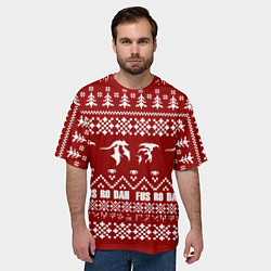 Футболка оверсайз мужская Winter TES, цвет: 3D-принт — фото 2