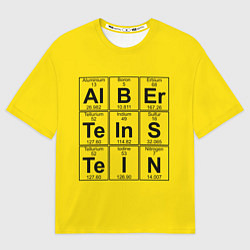 Футболка оверсайз мужская Альберт Эйнштейн, цвет: 3D-принт