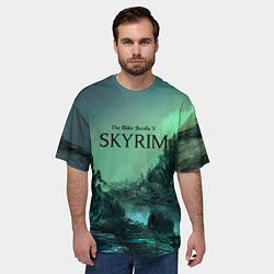 Футболка оверсайз мужская SKYRIM, цвет: 3D-принт — фото 2