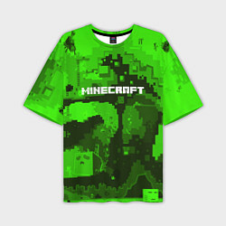 Футболка оверсайз мужская Minecraft: Green World, цвет: 3D-принт