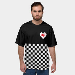 Футболка оверсайз мужская ФРЕНДЗОНА: ЧБ, цвет: 3D-принт — фото 2