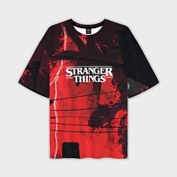 Футболка оверсайз мужская Stranger Things: Red Dream, цвет: 3D-принт
