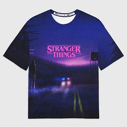 Футболка оверсайз мужская Stranger Things: Neon Road, цвет: 3D-принт