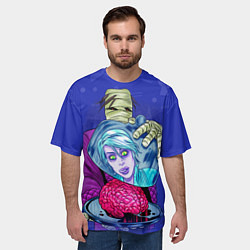 Футболка оверсайз мужская I-ZOMBIE с мумией и мозгами, цвет: 3D-принт — фото 2