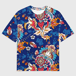 Футболка оверсайз мужская Экзотический орнамент, цвет: 3D-принт