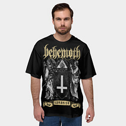 Футболка оверсайз мужская Behemoth: Satanist, цвет: 3D-принт — фото 2