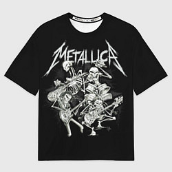 Футболка оверсайз мужская Metallica: Bones Rock, цвет: 3D-принт