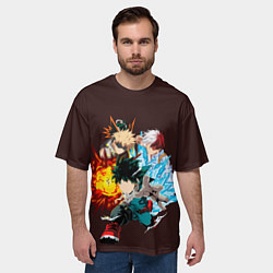 Футболка оверсайз мужская Моя Геройская Академия, цвет: 3D-принт — фото 2