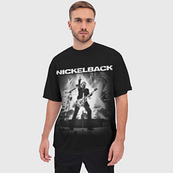 Футболка оверсайз мужская Nickelback Rock, цвет: 3D-принт — фото 2