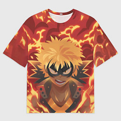 Мужская футболка оверсайз Boku no Hero Academia