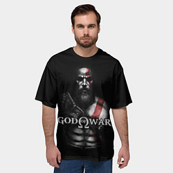 Футболка оверсайз мужская God of War, цвет: 3D-принт — фото 2