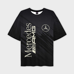 Футболка оверсайз мужская Mercedes AMG: Black Edition, цвет: 3D-принт