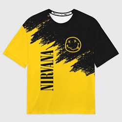 Футболка оверсайз мужская NIRVANA, цвет: 3D-принт