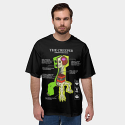 Футболка оверсайз мужская The Creeper, цвет: 3D-принт — фото 2